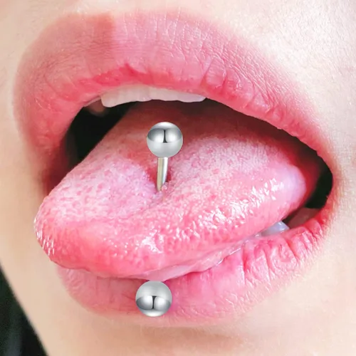 Vista 3 de MODRSA 14g 16g Nipple Rings Tongue Rings 14 Gauge Surgical Steel Nipple Bar Barbell 14mm 16mm 18mm Silver Rose Gold Black Tongue Piercing Jewelry