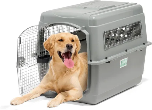 Vista 9 de Petmate Sky Kennel para aire y viaje, jaula para perros compatible con aerolíneas para razas de perros más pequeñas o mascotas de hasta 15 lbs