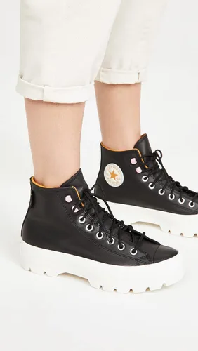Vista 3 de Converse Chuck Taylor All Star - Tenis de invierno para mujer, NegroAmarillo AzafránEgret