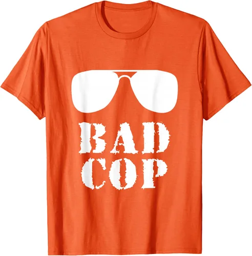 Vista 69 de Bad Cop Funny Police - Camiseta a juego para padre e hijo, Negro, S