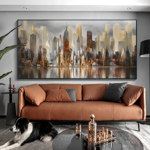 Vista 17 de Mofutinpo Arte de Pared de Árbol Rojo en Blanco y Negro Impresión en Lienzo Cuadro Paisaje de Árbol Rojo Grande Obra de Arte Moderna para Sala