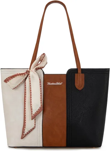 Vista 15 de Montana West - Bolsos de mano para mujer, bolso tipo satchel con asa superior mediana