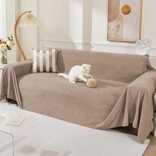 Vista 10 de MEETSKY Funda para silla reclinable, a prueba de arañazos, para gatos, fundas de sofá de gran tamaño, lavable para sofá individual, funda suave
