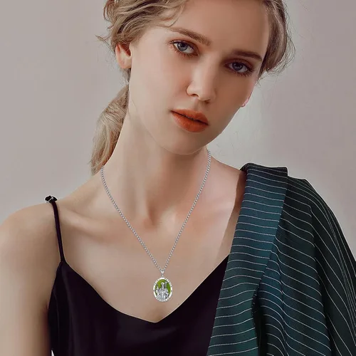 Vista 3 de XIXLES Saint Patrick Necklace for Men 925 Sterling Silver St Patrick Necklace Catholic St Patrick Medal Medallion Pendant Necklaces Amulet