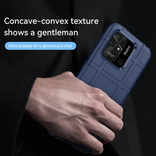 Vista 5 de CCSmall Funda para Xiaomi Redmi 10A, resistente a prueba de golpes Absorción Resistente a los Impactos Funda protectora para teléfono Bumper