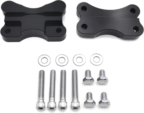 Vista 8 de H2702- Soporte de montaje para adaptador de guardabarros a horquilla negro compatible con Harley FLST 86-14 con rueda de 21 pulgadas