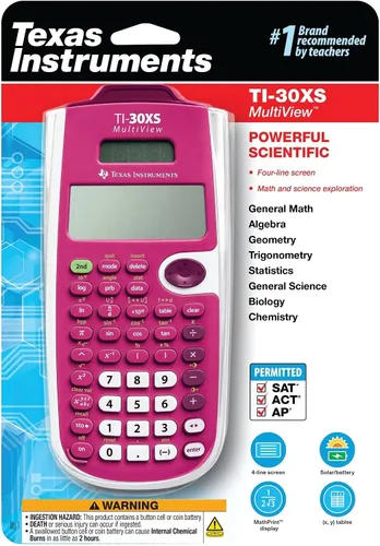 Vista 2 de Texas Instruments Calculadora científica TI-30XS Multiview (paquete de 2)