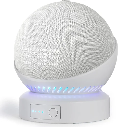 Vista 8 de Base de batería para Echo Dot 5ª generación portátil Echo Dot 4ª generación y Homepod Mini accesorios de soporte de batería, no incluye altavoz DOT
