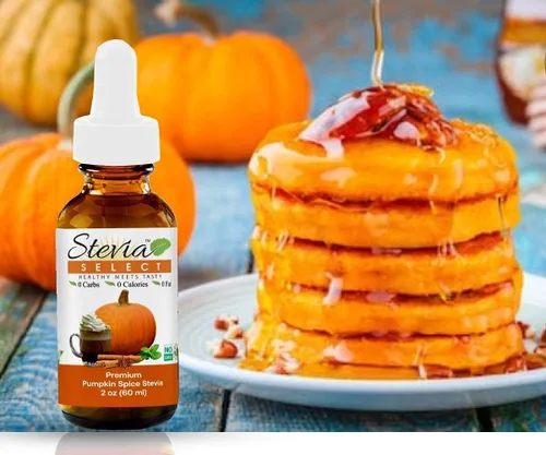 Vista 2 de Stevia Select Stevia Drops Pumpkin Spice, Caramel, & Maple Keto Coffee Sabores Sin Azúcar Paquete Paquete (3) Sabor Stevia 2 Oz.