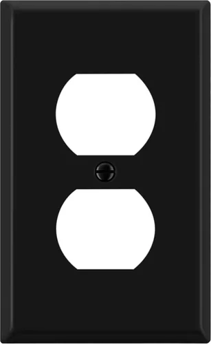 Vista 13 de ENERLITES Placa de pared de metal para receptáculo dúplex, acero inoxidable, tapa de tomacorriente, resistente a la corrosión, tamaño estándar