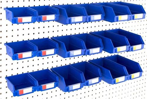 Vista 21 de Papeleras de Pegboard – tamaños 3.5", 5", o 7