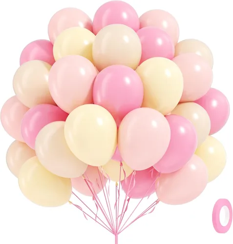 Vista 14 de 60 globos de perlas de doble relleno de 12 pulgadas, globos blancos perlados, globos de látex blanco para bodas, despedidas de soltera, baby shower