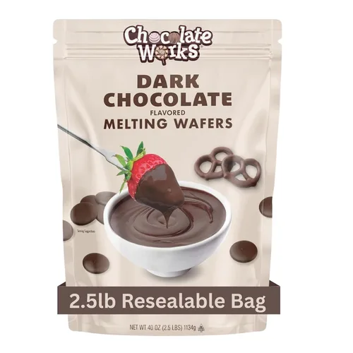Vista 9 de Chocolate Works Chocolate para Derretir Parent (1.0 lb (Paquete de 5), Chocolate Oscuro)