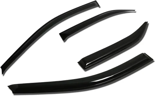 Vista 21 de Auto Dynasty 4 viseras adhesivas para ventana compatibles con Avalon de 4 puertas 2000 2001 2002 2003 2004 2000-2004, deflector protector de lluvia