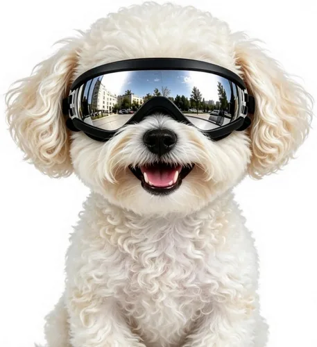 Vista 13 de NAMSAN - Lentes de sol para perros pequeños, protección UV, protección ocular para perros de razas pequeñas, gafas de conducción para perros que