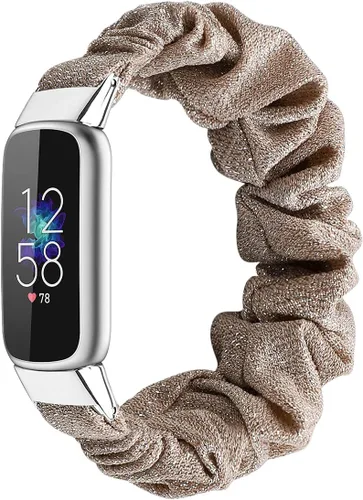 Vista 21 de Correas elásticas compatibles con Fitbit Luxe Bands, pulsera elástica de tela suave de repuesto para Fitbit Luxe Fitness Tracker, pequeña/grande