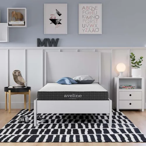 Vista 25 de Modway Aveline - Colchón de 6 pulgadas de espuma viscoelástica con infusión de gel con certificación CertiPUR-US, colchón estrecho de tamaño Twin