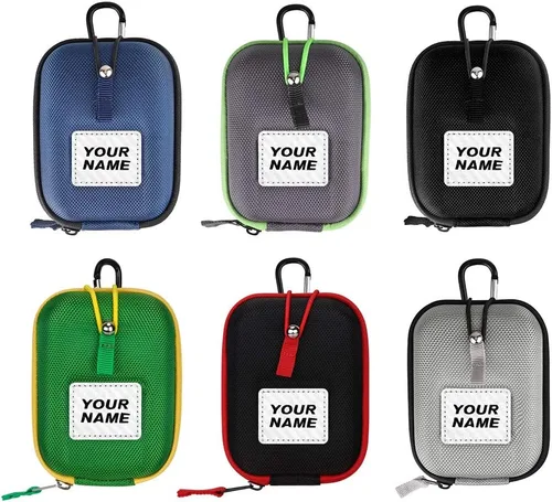 Vista 3 de Craftsman Golf Funda para telémetro con bandera de Estados Unidos, carcasa rígida para Tectectec Callaway, bolsa de transporte universal