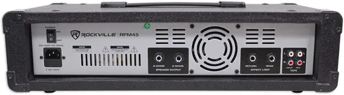 Vista 3 de Rockville Mezclador accionado de la consola de mezcla de la placa sonora RPM45 1800w para la iglesia/la escuela
