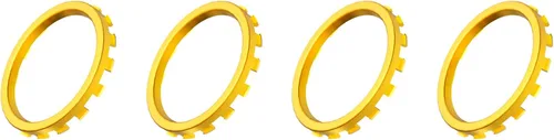 Vista 9 de eXtremeRate Anillos de acento personalizados de oro cromado para eXtremeRate ASR versión Shell para controlador Xbox Series XS, accesorios