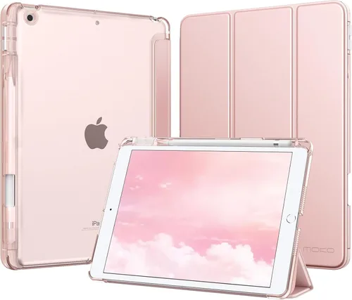 Vista 38 de MoKo for iPad 9th/8th/7th Generation Case 10.2-Inch with Pencil Holder,Pink