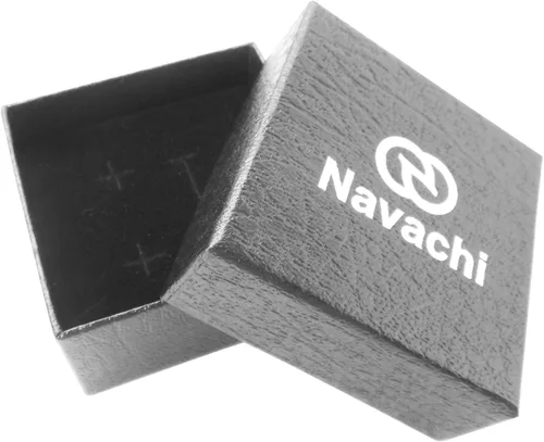 Vista 4 de Navachi - Aretes de cristal colorido chapado en oro de 18 quilates con perlas Omega