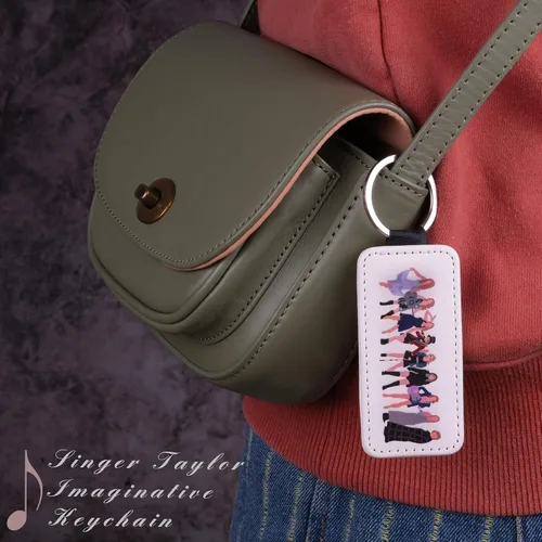 Vista 6 de Twogemy Taylor Inspired Keychain, Taylor Imaginative Keyring for Women Girls Gifts, Music Lover Keychains for Friends Daughter Sister, Beautiful