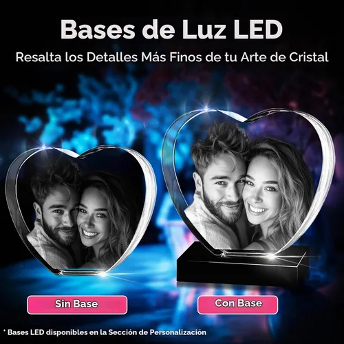 Vista 6 de Cristal de corazón 3D