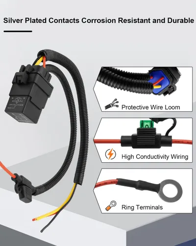 Vista 2 de Kit de cableado de relé de bomba de combustible Reemplazar 68269523AD