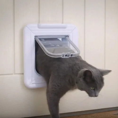 Vista 2 de Cat Mate Puerta para gatos Elite Microchip con control de temporizador