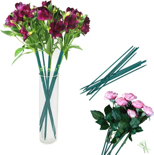 Vista 5 de Estacas de bambú verde para plantas, soporte para plantas de interior y exterior, palos de bambú resistentes de madera de jardín, estacas de soporte