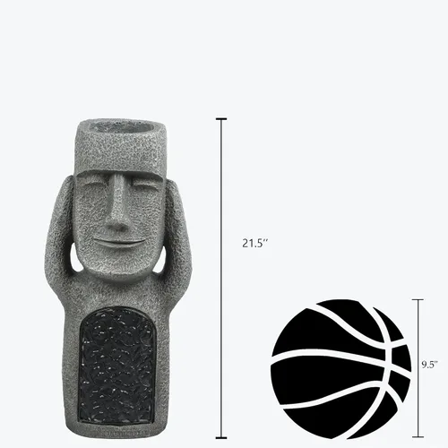 Vista 10 de LuxenHome - Estatua de luces solares de 21 pulgadas para exteriores, juego