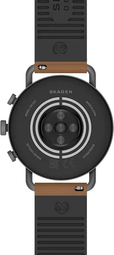 Vista 5 de Skagen Reloj inteligente con pantalla táctil Gen 6 con Alexa integrado, altavoz, frecuencia cardíaca, oxígeno en sangre, GPS, pagos sin contacto