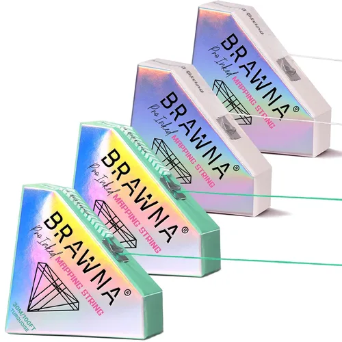 Vista 10 de BRAWNA PMU Supplies - Cuerda de mapeo preentintada para microblading y microsombreado de cejas - Cuerda de microblading premium - Herramienta