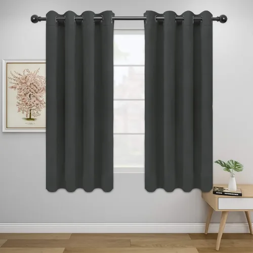 Vista 109 de Easy-Going - Cortinas opacas para dormitorio, aislamiento térmico sólido con ojales, cortinas de ventana para reducción de ruido, cortinas