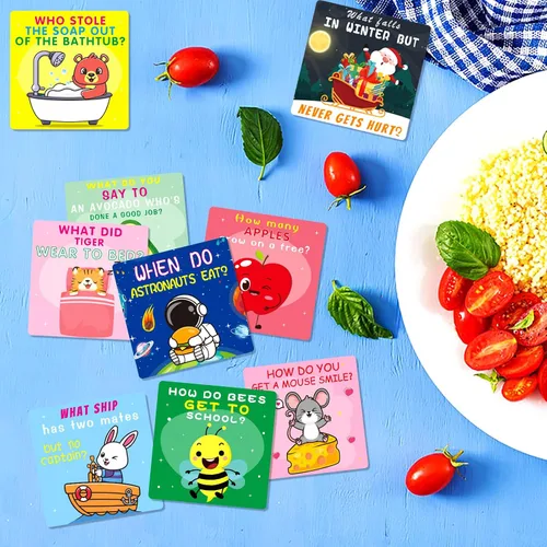 Vista 2 de Tarjeta de broma para niños, 107 paquetes de lonchera, notas de afirmaciones positivas, tarjetas inspiradoras y motivacionales de pensamiento de ti