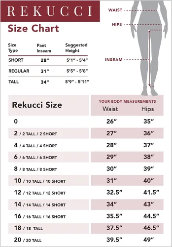 Vista 6 de Rekucci - Pantalones elegantes y rectos para mujer, fácil de ponerse para uso diario con control de barriga