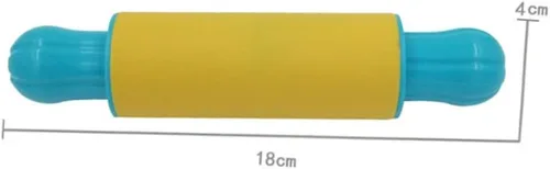 Vista 4 de 4 rodillos de arcilla para niños, rodillo de plastilina de colores surtidos, herramientas seguras para manualidades para niños mayores de 3 años