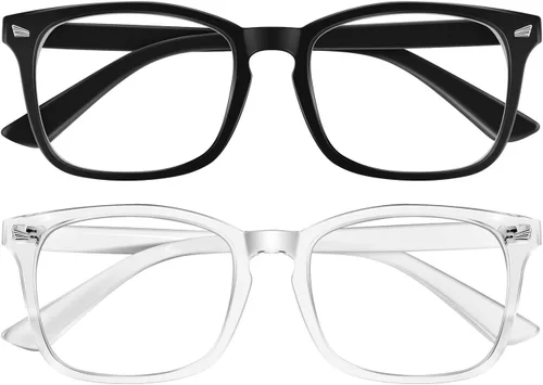 Vista 11 de Okany Lentes de bloqueo de luz azul para mujeres, hombres y mujeres, con filtro de pantalla de computadora negra, gafas de juego para mujeres
