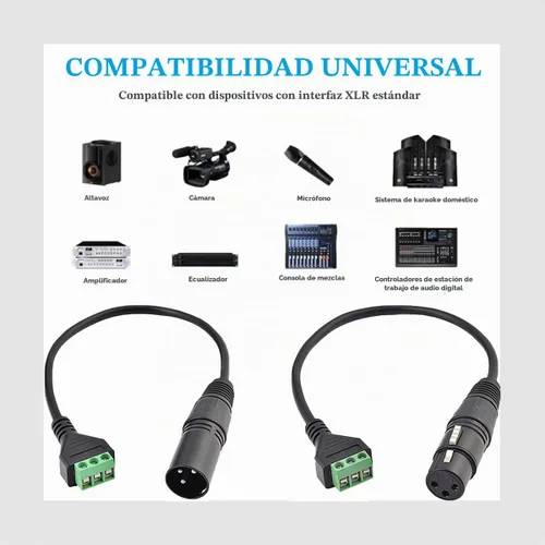 Vista 7 de 4PCS XLR Macho y Hembra Conector a 3 Pin Tornillo Terminal Cable