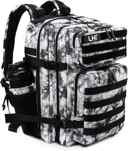 Vista 27 de LHI Mochila Táctica Militar para Hombres y Mujeres 45L Ejército 3 Días Mochila de Asalto Bolsa Mochila Grande con Sistema Molle