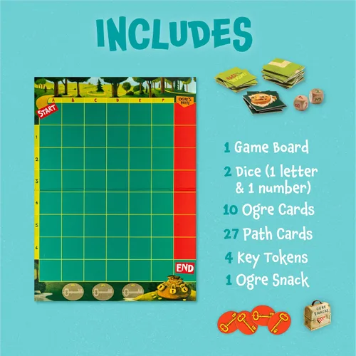 Vista 7 de ¡Corre hacia el tesoro! de Peaceable Kingdom Juego infantil "Vence al ogro".