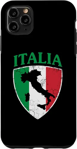 Vista 13 de Italia Flag Crest Italy Italian Family Vintage Distressed Case for iPhone 17