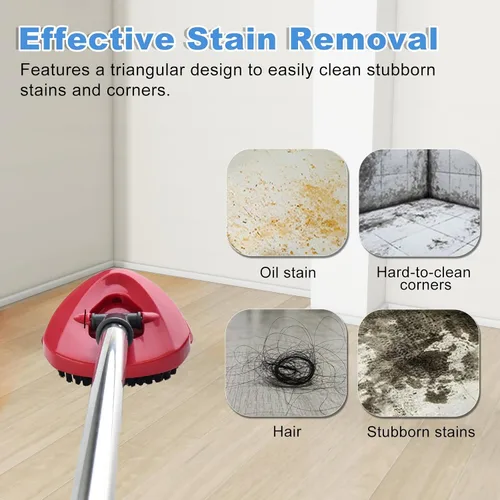 Vista 8 de Mango de trapeador para sistema O Cedar RinseClean de 2 tanques, cepillo de fregado y base de trapeador giratorio compatible con O-Cedar, asas