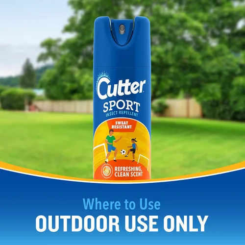 Vista 10 de Cutter Repelente de insectos deportivo 15 % DEET en aerosol, 6 onzas