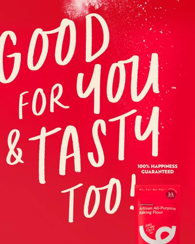 Vista 4 de Good Flour Co. Harina multiusos artesanal, sin gluten, sustituto 1:1, sabrosa, 1 libra