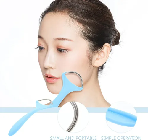 Vista 2 de Eliminador de vello facial Spring Face Dispositivo de eliminación de rodillos de pelo Herramienta de eliminación de cara Depiladora facial