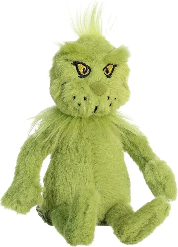Vista 3 de Aurora® Whimsical Dr. Seuss™ Shoulderkin™ Grinch - Peluche con licencia oficial para juegos imaginativos, perfecto para niños y adultos