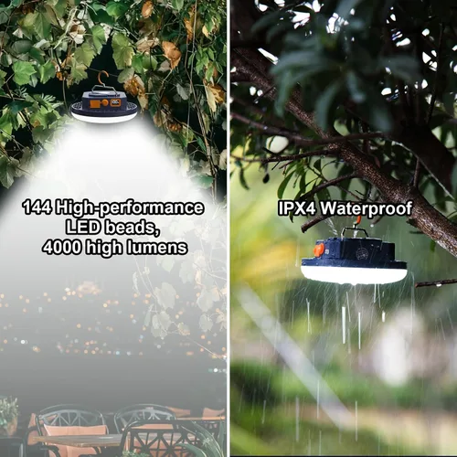 Vista 5 de 10000mAh recargable 4000LM luz de camping con control de voz