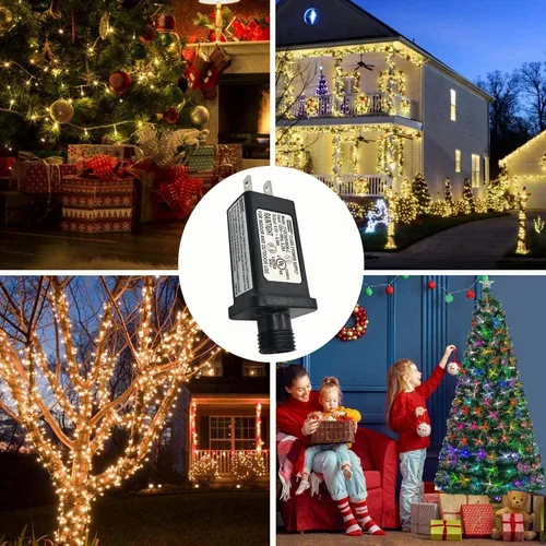 Vista 7 de Controlador LED de 4.5 V, transformador LED clase 2, fuente de alimentación IP44 impermeable de bajo voltaje, enchufe de EE. UU. para luz